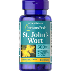 Звіробій 300 мг, St. John's Wort Puritan's Pride, 100 капсул, стандартизований екстракт