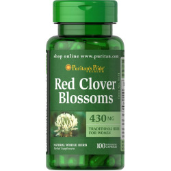 Червона конюшина, Puritan's Pride Red Clover Blossoms, 430 мг, 100 капсул