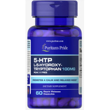 5-HTP 100 мг, Puritan's Pride 5-HTP, 60 капсул