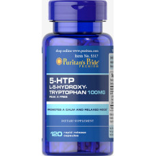 5-HTP 100 мг, Puritan's Pride 5-HTP, 120 капсул