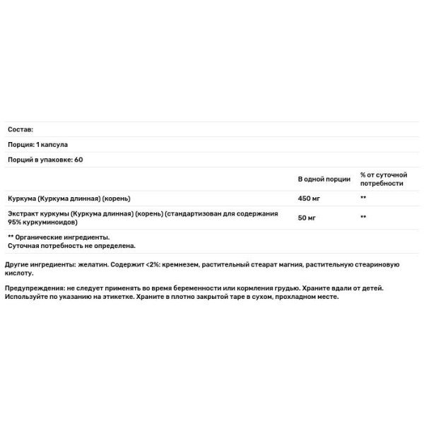 Куркума турмерік, Turmeric, Nature's Bounty, 450 мг, 60 капсул