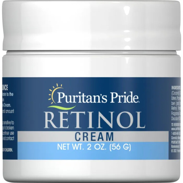 Крем для обличчя з ретинолом, Retinol Cream, Puritan's Pride, 56 мл