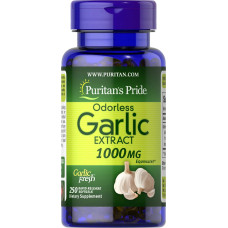Часник без запаху 1000 мг швидкого вивільнення, Puritan's Pride Odorless Garlic, 250 гелевих капсул