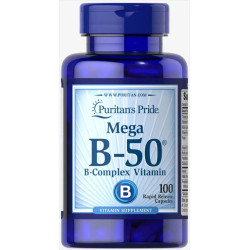 Комплекс вітамінів B-50, Puritan's Pride Vitamin B-50 Complex, 100 капсул