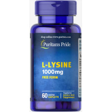L-лізин 1000 мг, Puritan's Pride L-Lysine, 60 таблеток