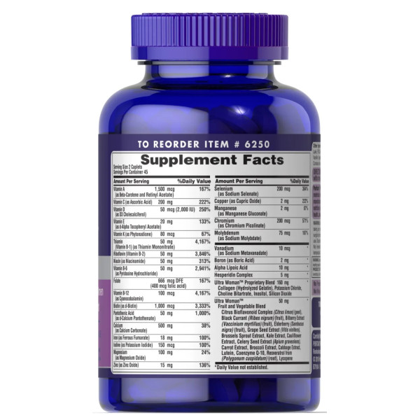 Мультивітаміни для жінок ультра, Woman ™ Daily Multi Timed, Puritan's Pride, 90 каплет