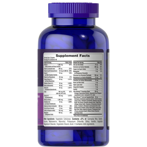 Мультивітаміни для жінок ультра, Woman™ Daily Multi Timed, Puritan's Pride, 180 каплет