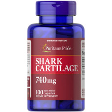 Акулій хрящ 740 мг, Puritan's Pride Shark Cartilage, 100 капсул