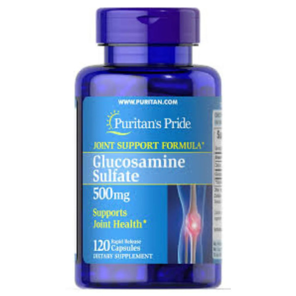 Глюкозамін сульфат, Glucosamine Sulfate, Puritan's Pride, 500 мг, 120 капсул