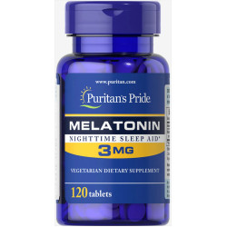 Мелатонин 3 мг, Puritan's Pride Melatonin, 120 таблеток