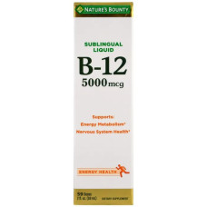 Вітамін B12 5000 мкг рідкий, Nature's Bounty Vitamin B-12, 59 мл