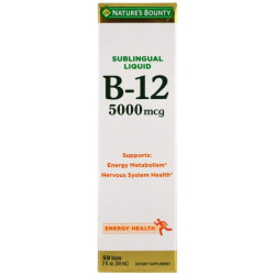 Вітамін B12 5000 мкг рідкий, Nature's Bounty Vitamin B-12, 59 мл