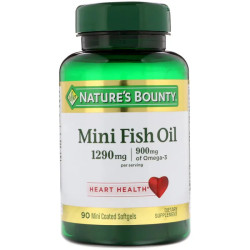 Риб'ячий жир 1290 мг міні капсули, Nature's Bounty Mini Fish Oil, 90 капсул