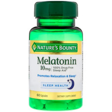 Мелатонін 10 мг, Melatonin Nature's Bounty, 60 капсул