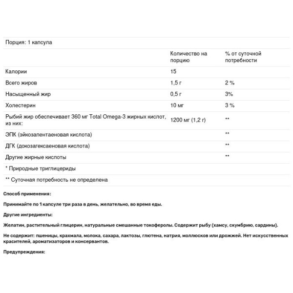 Риб'ячий жир в капсулах, Fish Oil, Nature's Bounty, 1200 мг, 320 капсул швидкого вивільнення