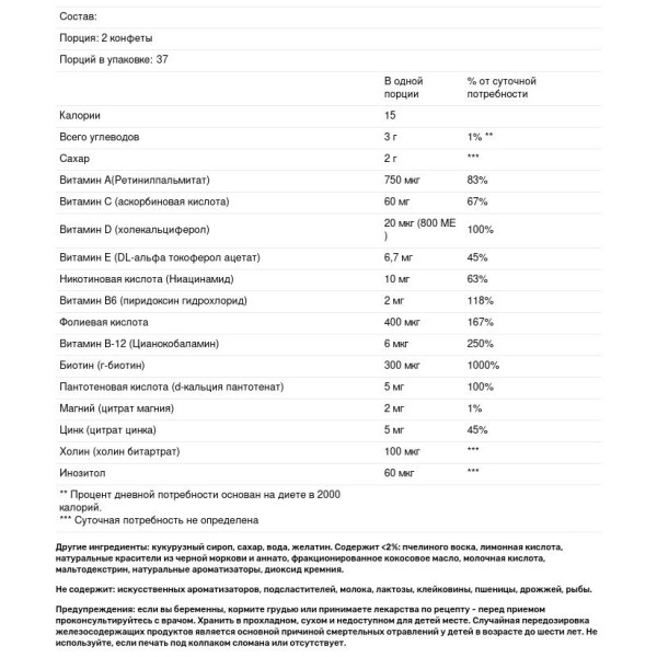 Мультивитамины + В12 и витамин С для взрослых, Multivitamin Gummies, Nature's Bounty, 75 конфет