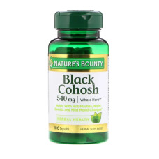 Клопогон (Цимицифуга) 540 мг, Nature's Bounty Чорний кохош, 100 капсул