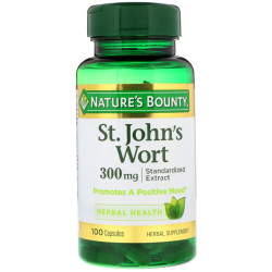 Зверобой, Nature's Bounty St. John's Wort, 300 мг, 100 капсул