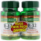 Вітамін В12, Vitamin B-12, Nature's Bounty, 5000 мкг, подвійна упаковка, по 40 таблеток в кожній упаковці