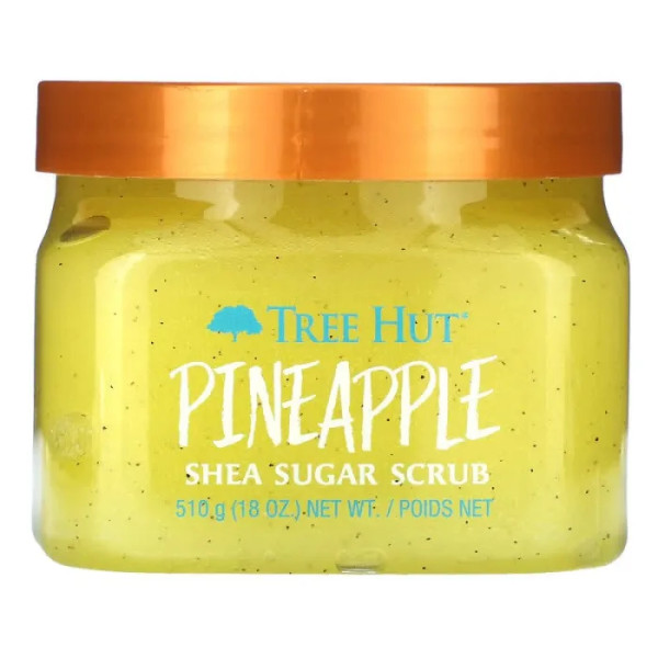 Цукровий скраб для тіла, Shea Sugar Scrub, Tree Hut, ананас\/лимон, 510 г