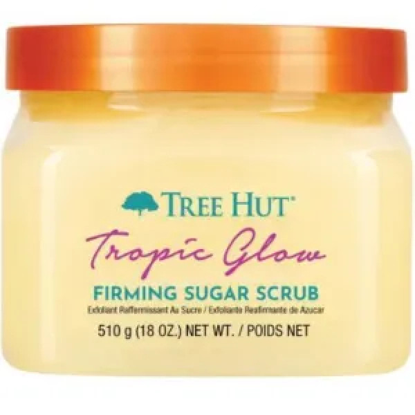 Цукровий скраб для тіла, Firming Sugar Scrub, Tree Hut, карамель\/квіти мигдалю та фісташок, 510 г