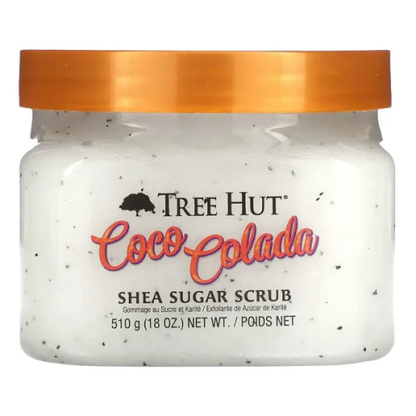 Цукровий скраб для тіла, Shea Sugar Scrub, Tree Hut, кокос\/ананас, 510 г