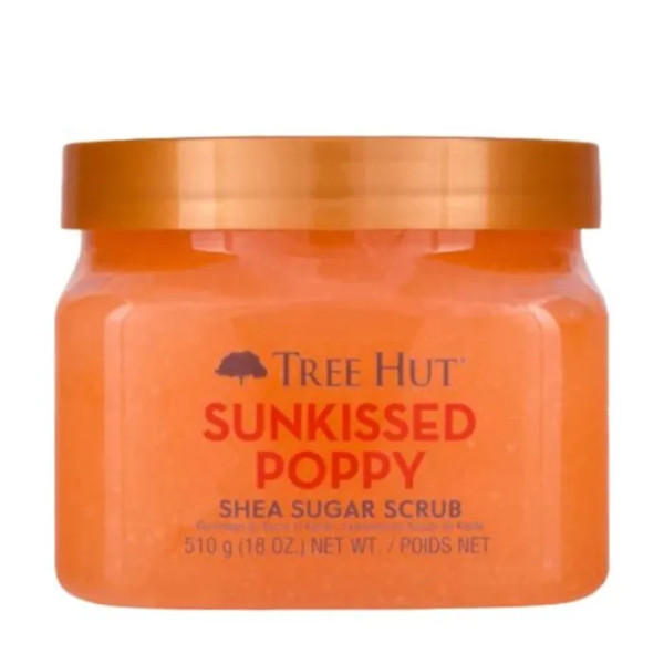 Цукровий скраб для тіла, Shea Sugar Scrub, Tree Hut, сонячні квіти, 510 г