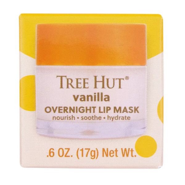 Маска для губ, Overnight Lip Mask, Tree Hut, нічна, ваніль, 17 г