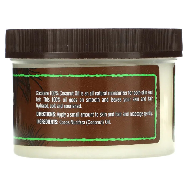 Кокосова олія 100%, Coconut Oil, Cococare, 198 г