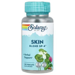 Здоров'я шкіри Solaray Skin Blend SP-4, 100 вегетаріанських капсул