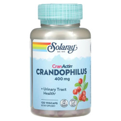 Клюква с пробиотиками 200 мг, CranActin Crandophilus Solaray, 120 вегетарианских капсул