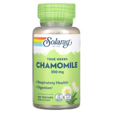 Ромашка, Solaray Chamomile, 350 мг, 100 капсул