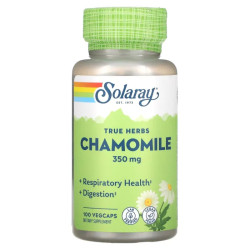 Ромашка, Solaray Chamomile, 350 мг, 100 капсул