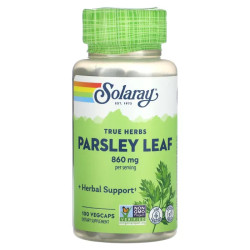 Лист петрушки 430 мг, Parsley Leaf True Herbs Solaray, 100 вегетарианских капсул