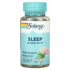 Спокійний сон, Solaray Sleep Blend SP-17, 100 капсул