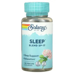 Спокійний сон, Solaray Sleep Blend SP-17, 100 капсул