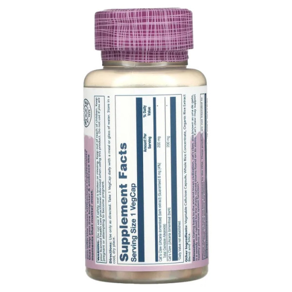 Котячий кіготь екстракт кори, Cat's Claw Bark Extract, Solaray, 200 мг, 30 кап.