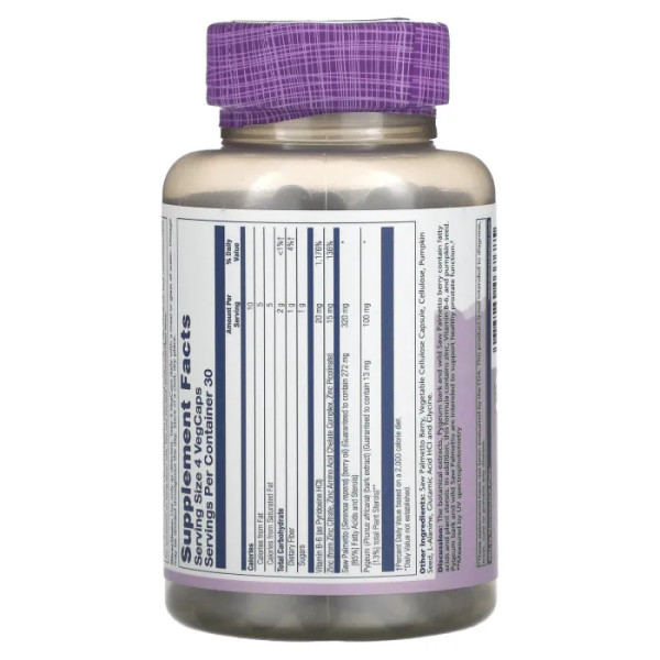 Пиджеум и Со пальметто, Pygeum & Saw Palmetto, Solaray, 120 капсул