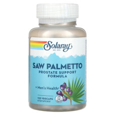 Со пальметто, поддержка простаты, Solaray Saw Palmetto, 120 вегетарианских капсул