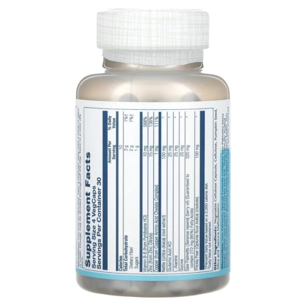 Со пальметто, Saw Palmetto, Solaray, формула підтримки простати, 120 вегетаріанських капсул