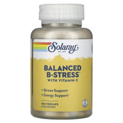 Вітаміни групи B з вітаміном C, Solaray Balanced B-Stress, 100 вегетаріанських капсул