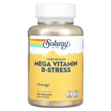 Вітаміни від стресу, Solaray Mega B-Stress, 120 капсул