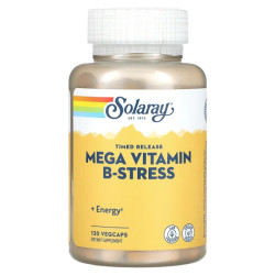 Витамины от стресса, Solaray Mega B-Stress, 120 капсул