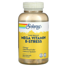 Вітаміни від стресу, Mega B-Stress Solaray, 240 капсул