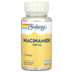 Ніацинамід 500 мг, Niacinamide Solaray, 100 капсул