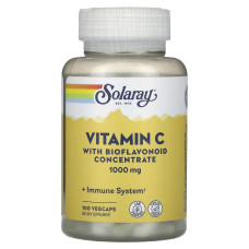 Витамин C с биофлавоноидами 1000 мг, Vitamin C Solaray, концентрат, 100 капсул