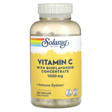 Вітамін C з біофлавоноїдами 1000 мг, Vitamin C Solaray, концентрат, 250 капсул