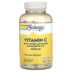Вітамін C з біофлавоноїдами 1000 мг, Vitamin C Solaray, концентрат, 250 капсул