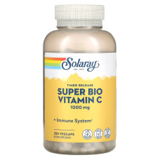 Буферизований вітамін C 1000 мг, Bio C Buffered Solaray, 250 капсул