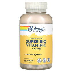 Буферизований вітамін C 1000 мг, Bio C Buffered Solaray, 250 капсул